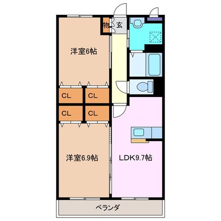 下庄駅 徒歩65分 1階の物件間取画像